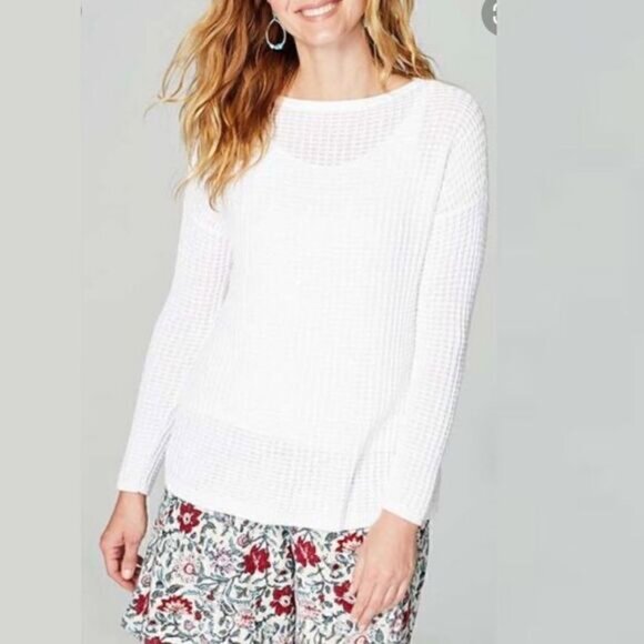 J Jill Texture Easy Boatneck sweater - Picture 2 of 7